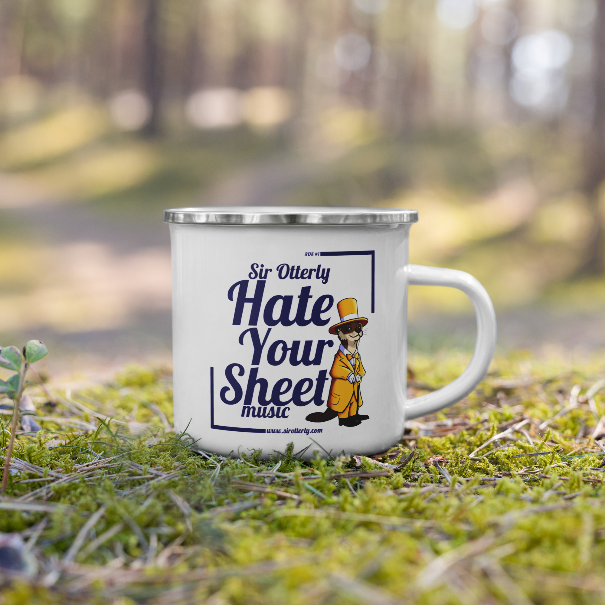 SOS #1 – ‘Hate Your Sheet Music’ Enamel Mug
